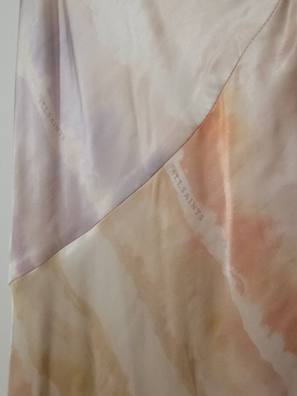 AllSaints Melody Marea Silk-Blend Slip Dress - Picture 5 of 8